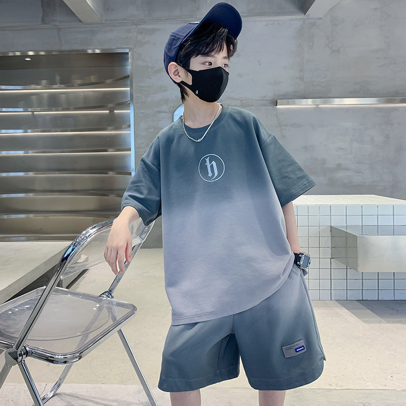 Boys' summer outfit set: trendy & stylish  new collection - cool & edgy summer sportswear for mid-to-large children