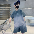 Boys' summer outfit set: trendy & stylish  new collection - cool & edgy summer sportswear for mid-to-large children
