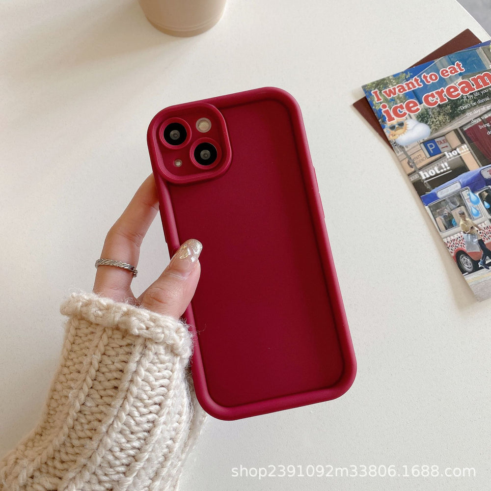 hot-selling iphone 17 solid color "sky eye ladder" phone case, ip16 apple 15 diamond sand phone case
