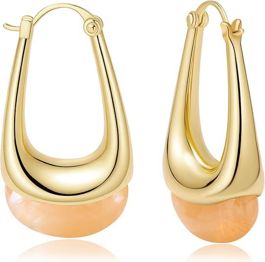 European and american style retro coffee brown resin earrings - french chic, high-end, statement dangle earrings, unique minimalist jewelry
