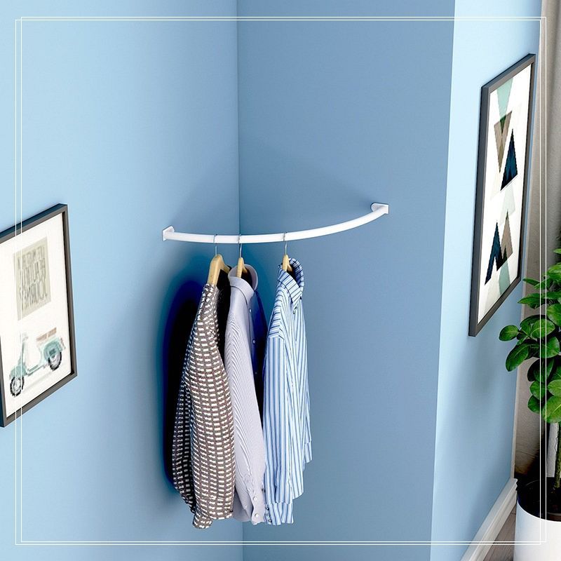 No punching corner coat rack wall hanging storage bedroom entrance for home simple coat rack corner storage clothes drying rack