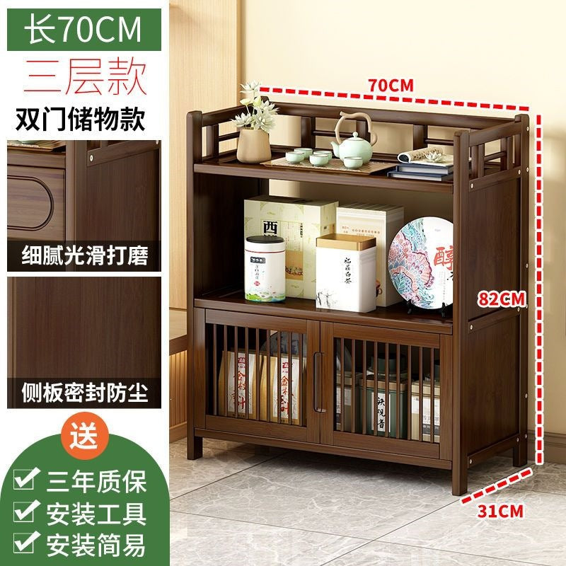 Tea cabinet, tea set, storage rack, new chinoiserie tea rack, living room tea storage cabinet, sofa side cabinet, side table, corner table for home use
