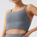 Jinke cross-border eco-friendly recycled nylon barely-there yoga bra tank top - activewear & fitness apparel