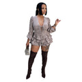 C7549 cross-border   fashion women's elegant fresh style tie-up ruffle hem dress - new arrival