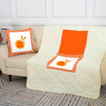 Dual-purpose throw pillow and blanket, short plush sofa cushion, car, living room, office nap multi-functional air conditioning blanket pillow