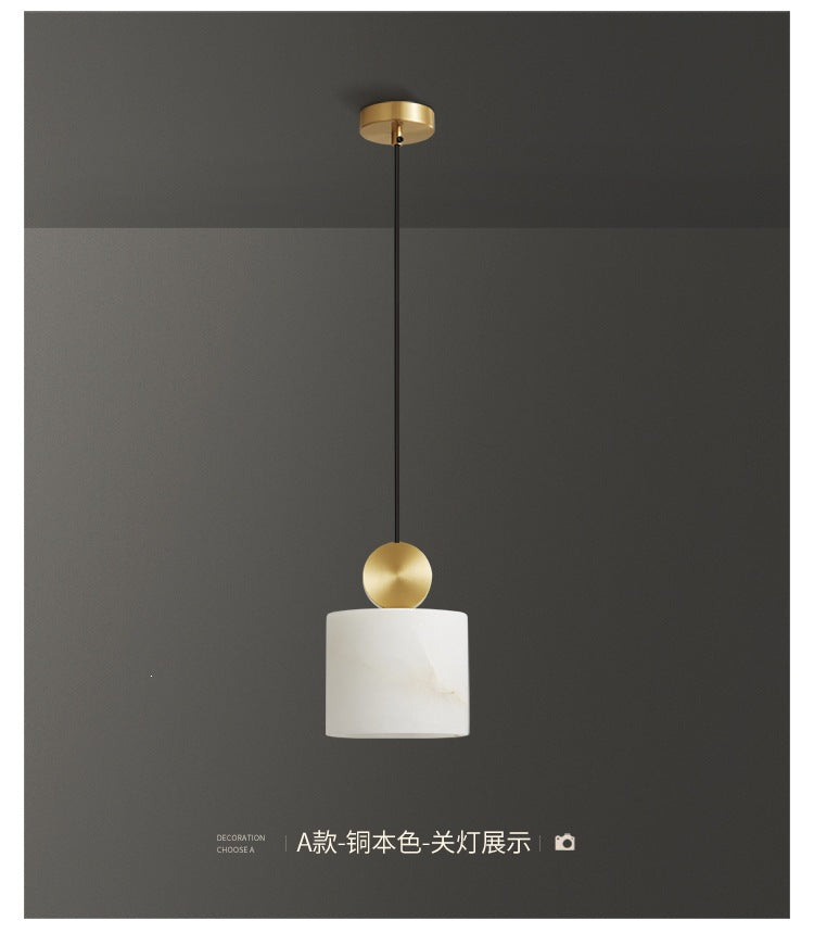 All copper natural marble bedside chandelier master bedroom accessible luxurycasualnormcorepopular scandinavian background wall small chandelier