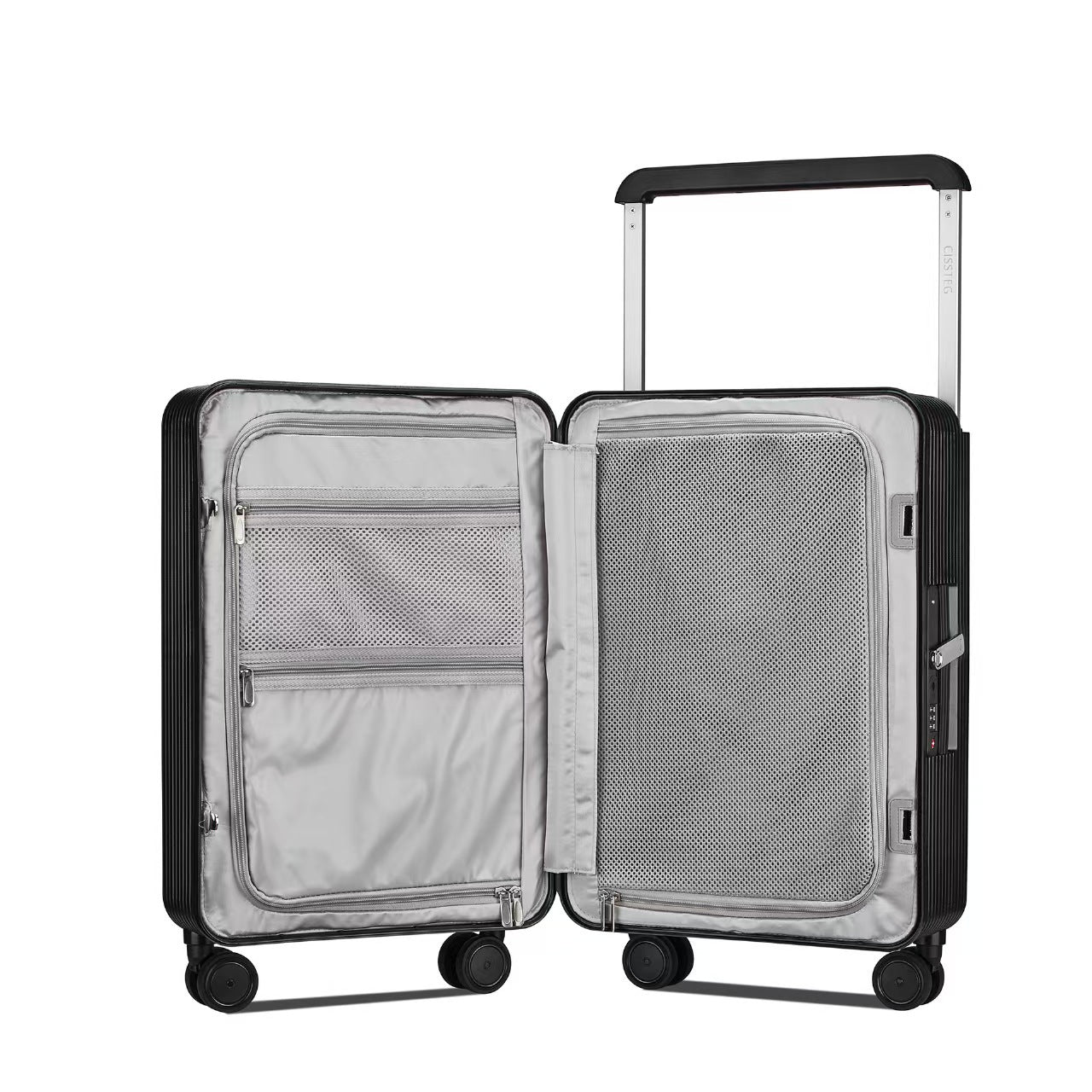 Boarding anti-drop wide tie rod aluminum frame suitcase 20 inches, small and lightweight, starting from one large-capacity password box