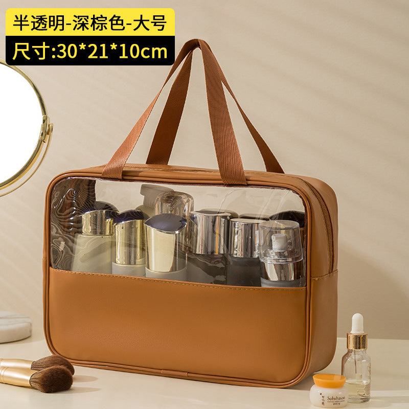 Yulang portable cosmetic bag three-piece set portable large-capacity travel bath storage bag waterproof swimming toilet bag