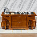Rubber wood solid wood coffee table chair kung fu coffee table solid wood coffee table single stool all solid wood coffee table stool