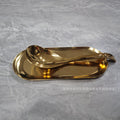 Thickened stainless steel buffet spoon rest - commercial grade support for hotels & restaurants - ready to ship wholesale