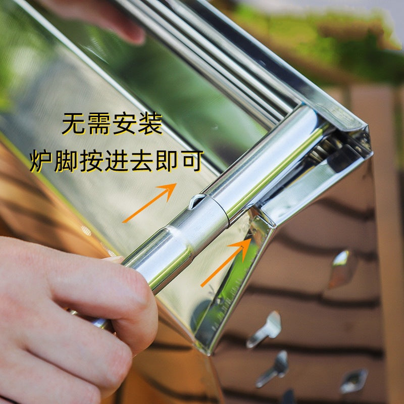 Outdoor bbq & tea brewing portable grill - bbq, meat roasting, patio heating, home camping carbon fire pit