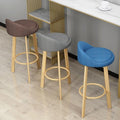 Bar stool, light luxury modern minimalist design, backrest included, bar-specific chair, high stool for home use, bar chair, solid wood