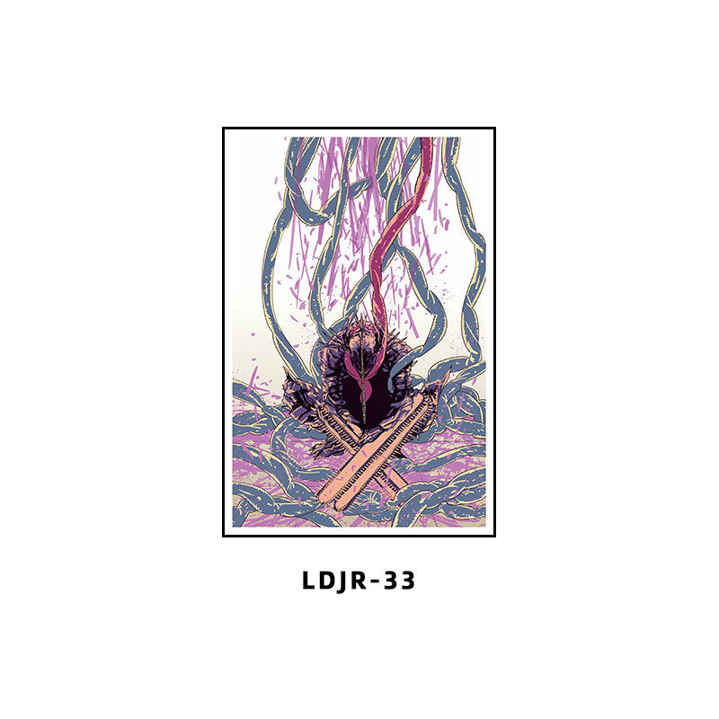 Chainsaw Man Decorative Painting Dianji Hayakawa Autumn Chainsaw Man Poster Hanging Painting E-sports Room Bedroom Anime Second Dimensional Mural