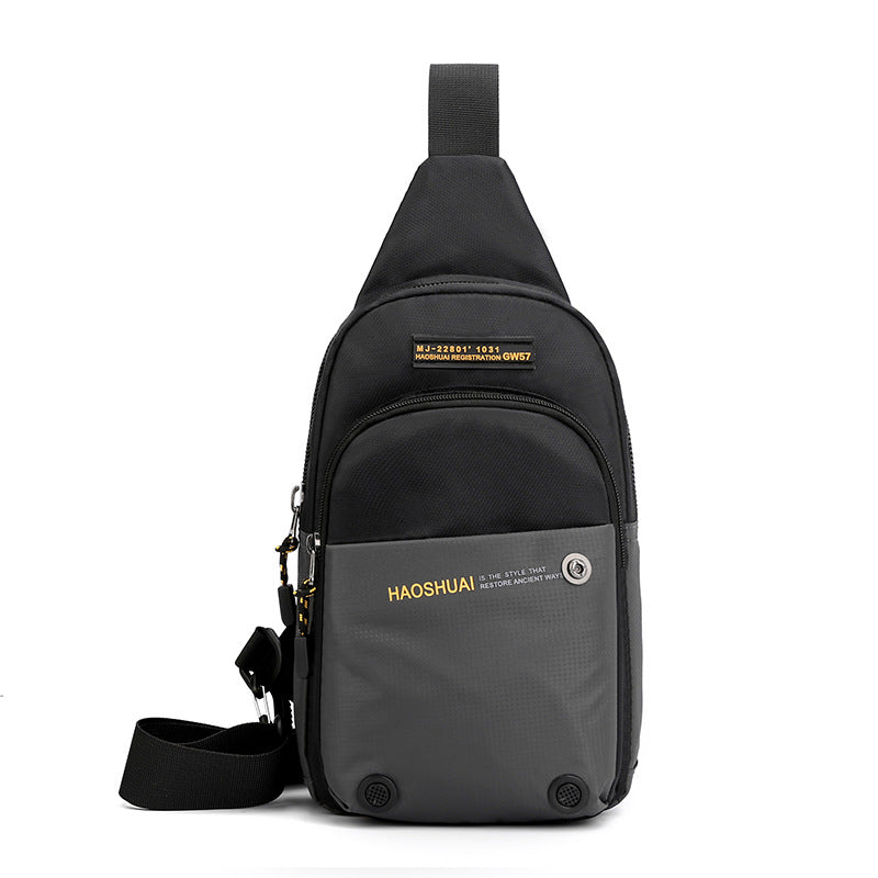 New Outdoor Men's Breast Bag Sports Multifunctional Crossbody Bag Chest Bag Casual Crossbody Bag Fishing Travel Bag