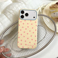 Color-blocked macaron phone case with all-over polka dot design, compatible with apple 17 pro max. iphone 18 skin-feel jelly case, also suitable for iphone 15