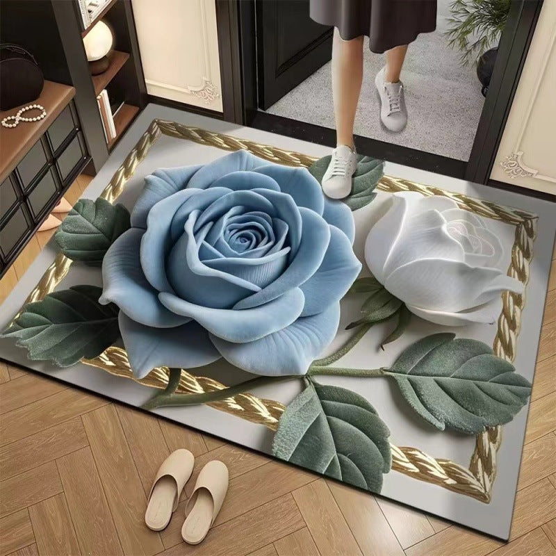 rose diatom mud floor mat bathroom absorbent mat entrance door mat bathroom door quick-drying mat non-slip foot mat