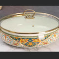 Hot-selling enamel soup pot and seafood pot for cross-border e-commerce, direct from the manufacturer. cast iron with a painted finish, perfect for home kitchens. sold individually
