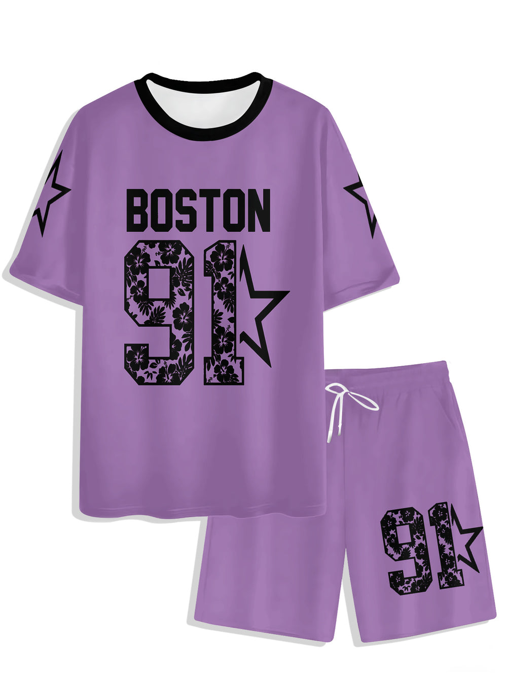 Men's casual tracksuit set, featuring a "32" number print, a popular cross-border european and american style