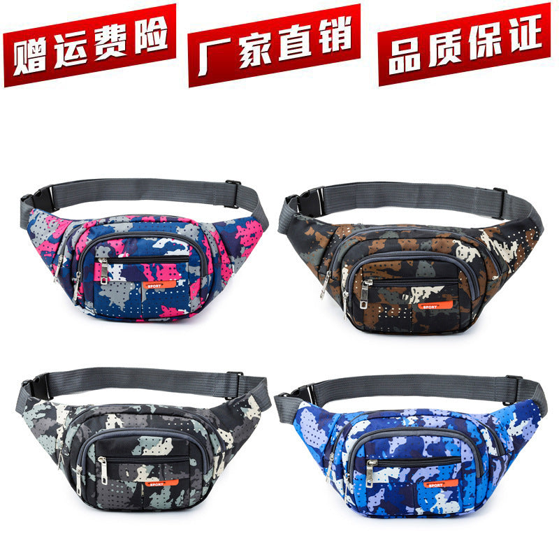 New niche men's messenger bag fashion spring and summer multi-functional breast bag fitness outdoor sports mobile phone fanny pack women