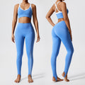 European and american cross-border fitness "barely there" butt-lifting yoga set - two-piece, beautiful back, running, outdoor sports, customizable women's activewear