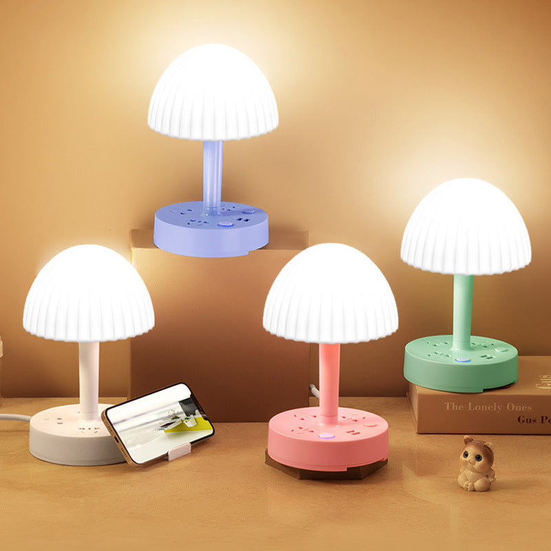 Socket-style reading lamp for home study, plug-in eye protection desk lamp for students, dormitory bedside lamp with usb power strip
