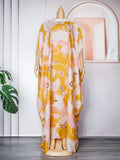 Fashion cross-border foreign trade africa  plus sizedress women's new summer chiffon printing long skirt