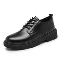 Men's business leather shoes - spring 2026 new collection - youthful british style - student suit shoes - round toe casual trendy shoes