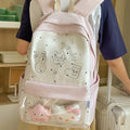 Girls ins style casual college student school bag k-stylefashion lightweight large capacity backpack cute girl backpack