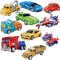 Artificial inertia car deformation military war vehicle model manual deformation robot boy kids toy mecha