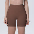 New arrival nude brushed quick-drying yoga pants women's high waist abdominal fitness shorts peach butt tight sports three-quarter pants