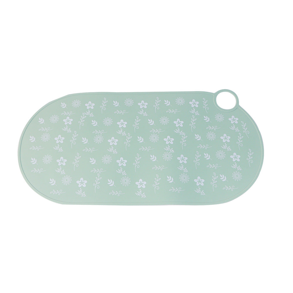 Kidsnon-slip silicone insulation placemat dining table oven mittswaterproof oil-proof casual coaster round kindergarten dinner plate mat