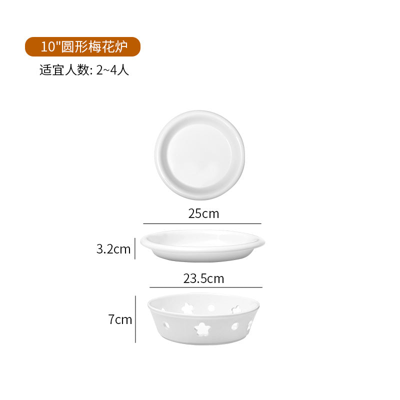 High-end ceramic pure cabbage plate, special-shaped asymmetrical cold dish plate, stir-fry plate, tableware for restaurants and hotels