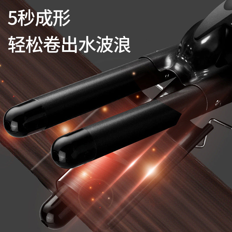 Cross-border egg roll head curling iron 32mm large wave electric negative ion does not hurt hair care water ripple curling iron