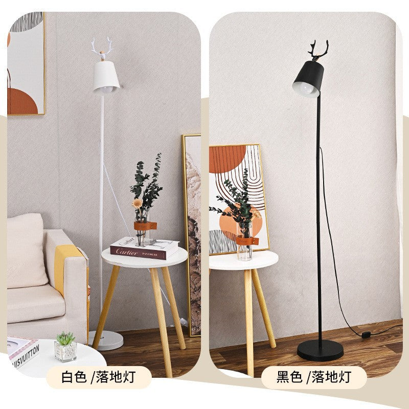Table lamp ins style bedroom desk bedside table lamp popular douyin warm nordic simple creative stylish antler lamp