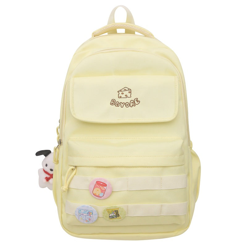 School bag for female high school students Large capacity for junior high school students Girls backpack for primary school students Grades 3-6 Lightweight backpack