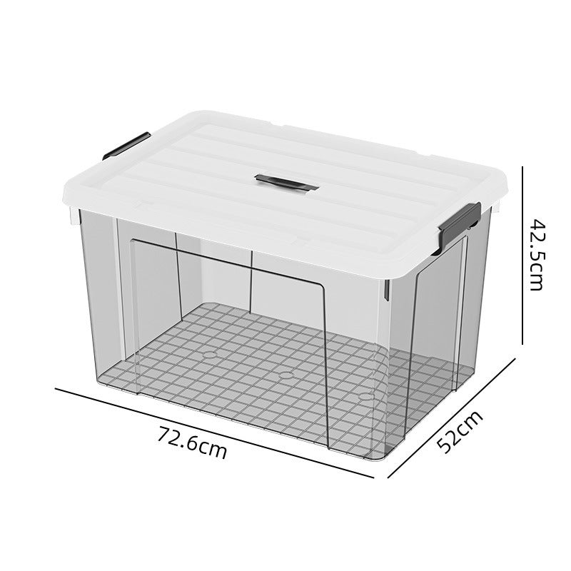 Plastic storage box, quilt storage box, toy sorting box, portable transparent books, clothes sorting storage box
