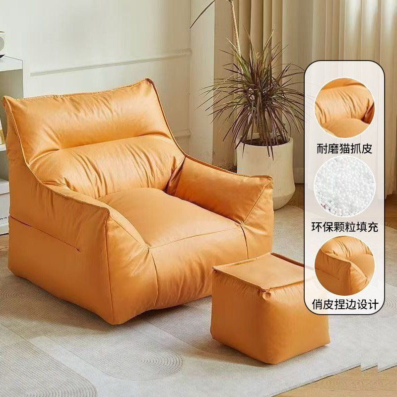 Beanbag lounger - perfect for small spaces, rentals, bedrooms, living rooms, and balconies - single person leisure sofa chair - tatami sofa