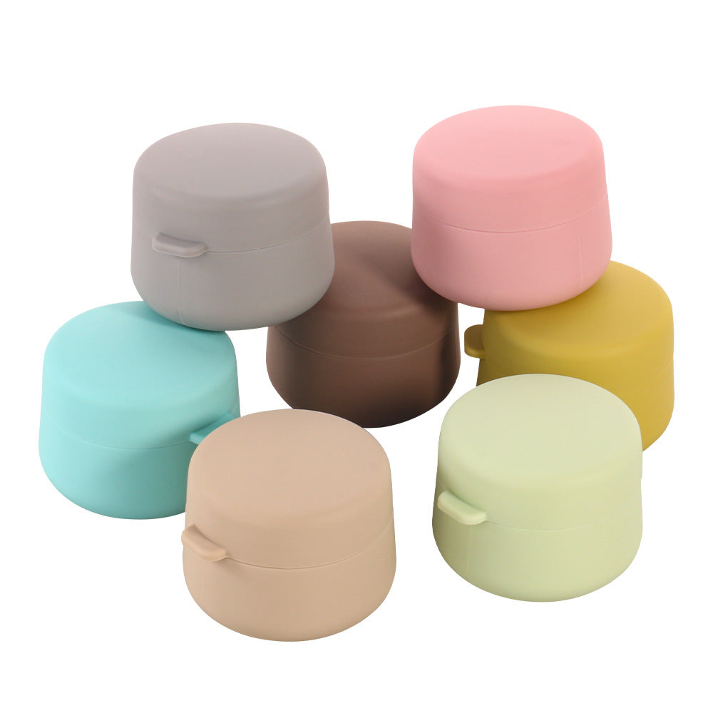 Silicone Packing Box 50ml Travel Portable Food Cosmetics Jewelry Silicone Outdoor Storage Box