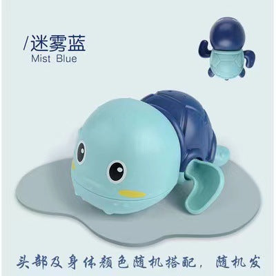 Tiktok viral kids' bath toys - wind-up baby turtle for swimming, bathing, and playtime - perfect for market stalls!
