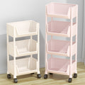 Mobile cart for home snacks, multi-tier storage shelf, living room bookshelf, mobile kitchen fruit and vegetable cart