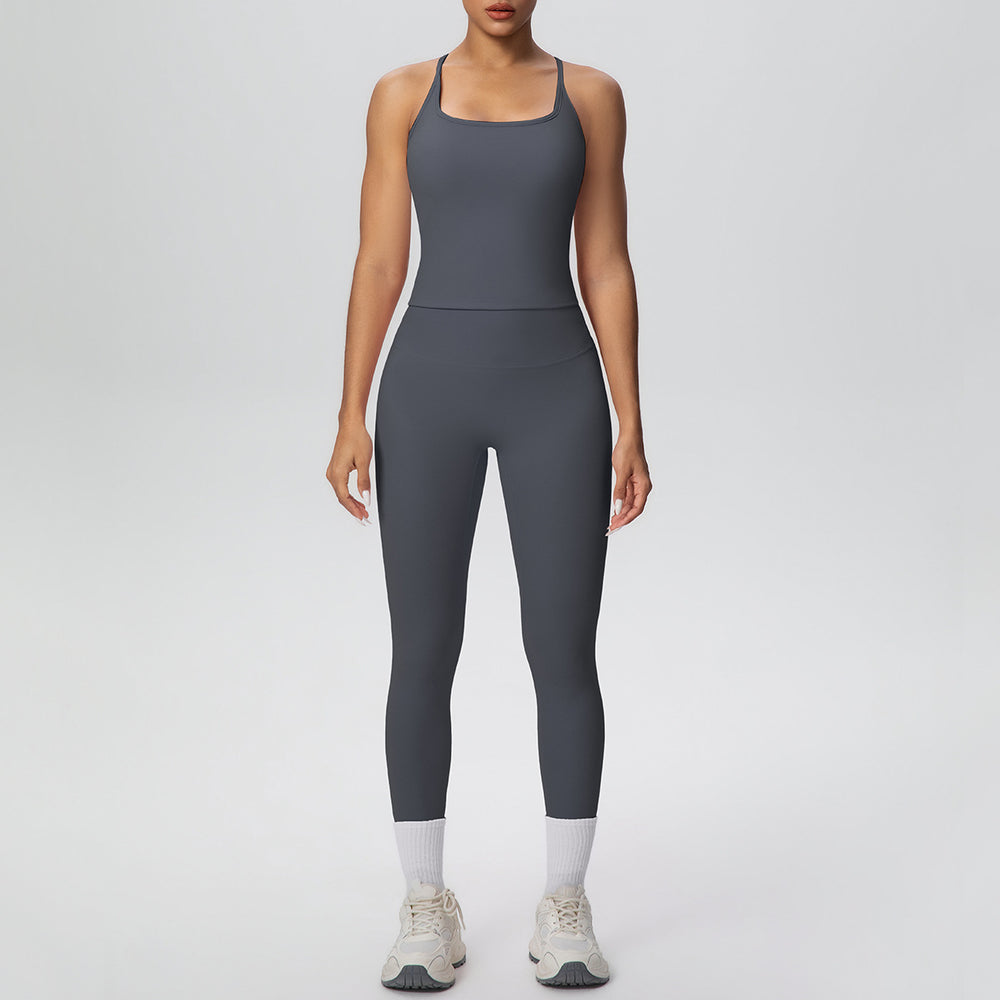 European and american new quick-dry seamless yoga set - pilates, workout, outdoor, casual running, and fitness apparel