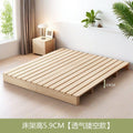 All solid wood tatami simple rental room casual modern single and double bed b&b hotel floor-standing bedside bed frame
