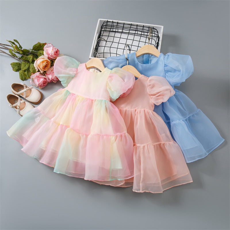 Girls' dress - new korean style for  - trendy kids' summer dress - sweet princess dress for little girls