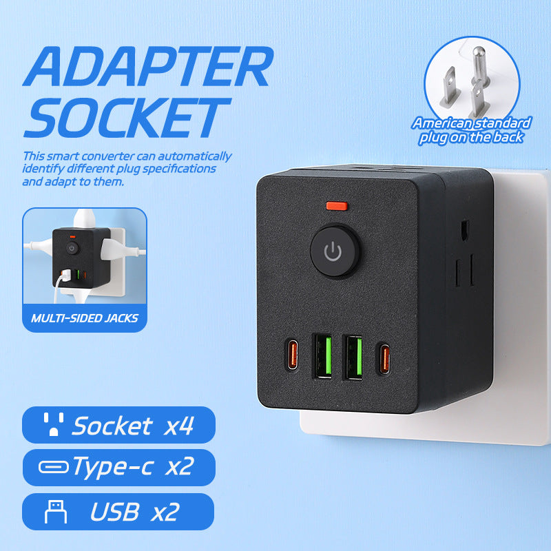110v power strip, us standard, with overload protection, socket strip, power strip converter, usb fast charging, us plug
