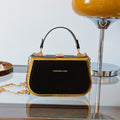 Chain box handbag - trendy, minimalist shoulder bag - candy color crossbody bag - chic & stylish commuter bag - fashionable