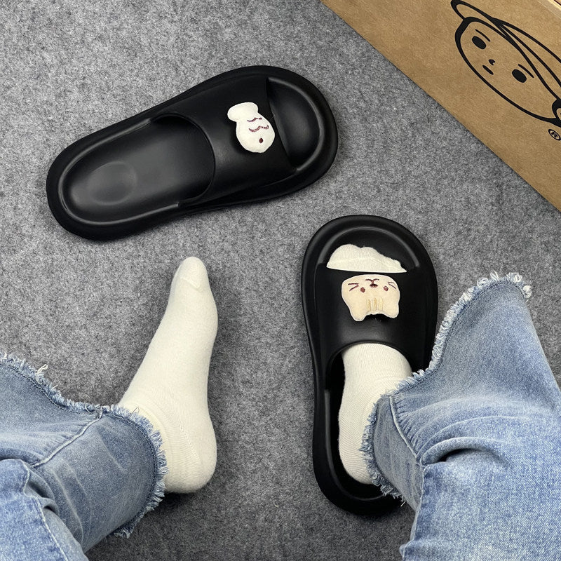 Eva cloud slides for women - summer outdoor wear, 2026 new fashion, minimalist style, indoor home slippers, couple's sandals for men