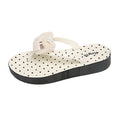 Summernew arrival cartoon cute style thick sole flip-flops women's outwearfashioneasiest for match beach flip-flops women's sandals