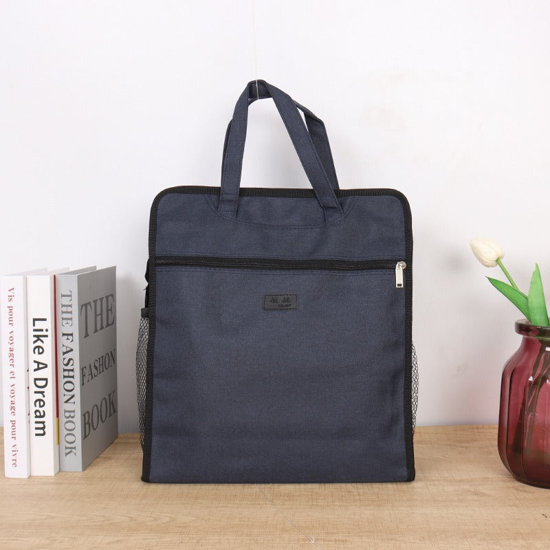 Oxford cloth handheld document bag a4 briefcase pilot handheld briefcase thickened waterproof conference bag information bag