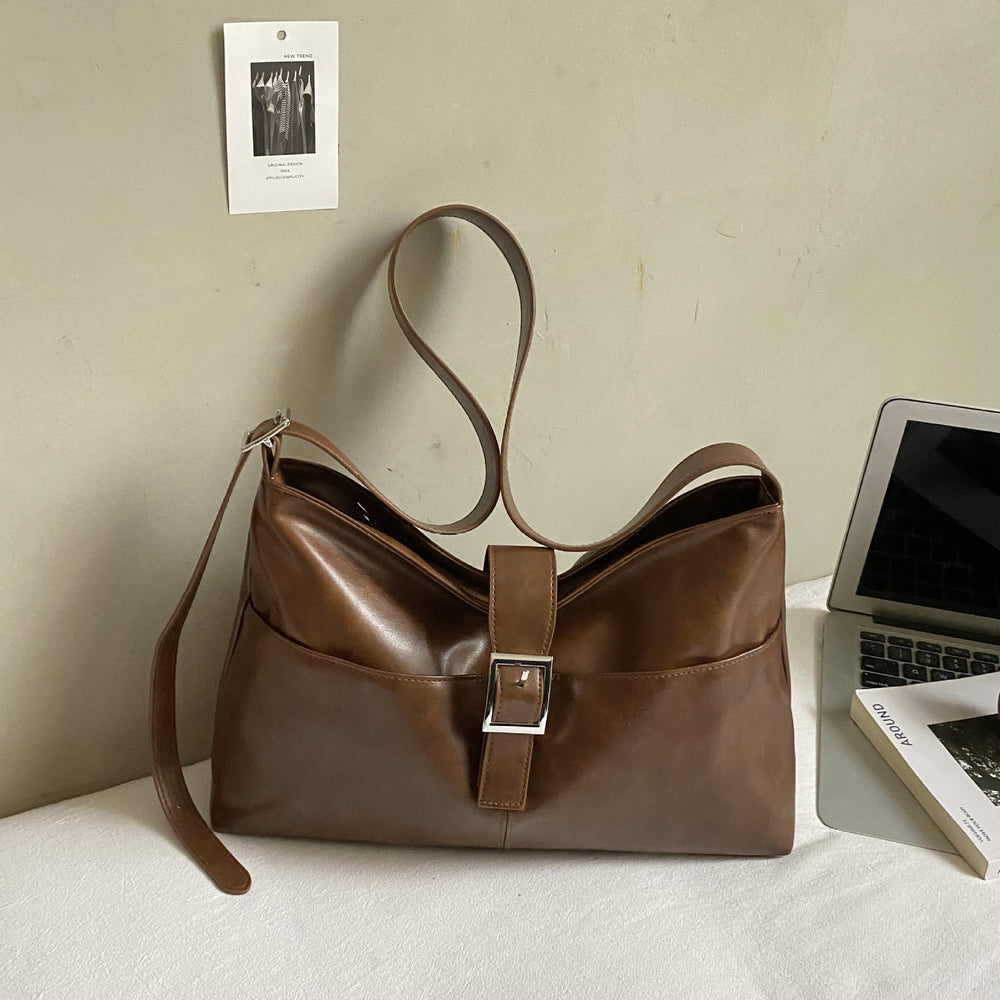 2025 retro winter new arrival casual korean style underarm bag large capacity commuter tote bag versatile high-quality shoulder bag