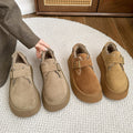 Thick solefleece-lined bean birkenstock shoes women's 2025new arrival autumn winter maomao loafers birkenstock cotton shoes snow boots